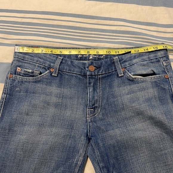 5 for $25 7 For All Mankind‎ "A" Pocket Flare Low Rise Jeans y2k Size 29 - Picture 11 of 14
